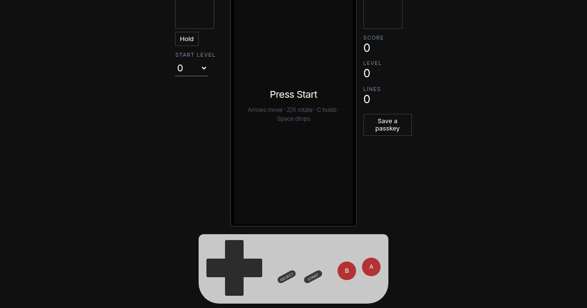 Blockwell, falling-block game on LocalFave